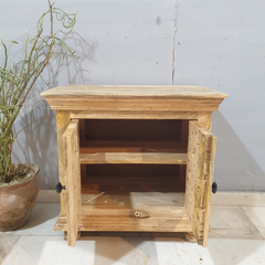 Indian Hand Carved Mango Wood Cabinet D114