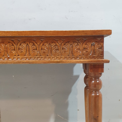 Indian Hand Carved Hall Console Table Brown 59