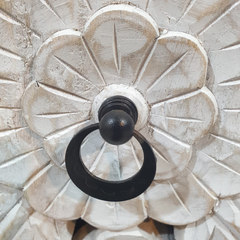 Indian Hand Carved Mango Wood Cabinet D115