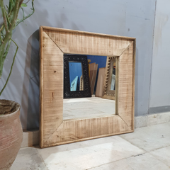 Solid Indian Mango Wood Loft Mirror Frame 28