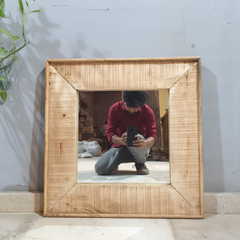 Solid Indian Mango Wood Loft Mirror Frame 28