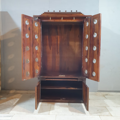 Handmade Traditional Sheesham Wood Home Temple 02
