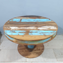 Nirvana Reclaimed Boat Wood Dining Table Set 21