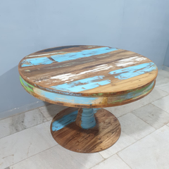 Nirvana Reclaimed Boat Wood Dining Table Set 21