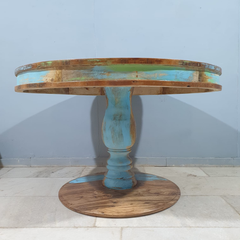 Nirvana Reclaimed Boat Wood Dining Table Set 21