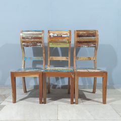 Nirvana Reclaimed Boat Wood Dining Table Set 21