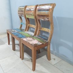 Nirvana Reclaimed Boat Wood Dining Table Set 22