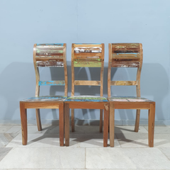 Nirvana Reclaimed Boat Wood Dining Table Set 22