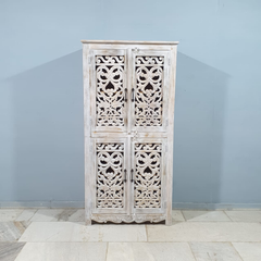 Kalah Hand Carved Solid Wooden Cupboard Cabinet Wardrobe D123