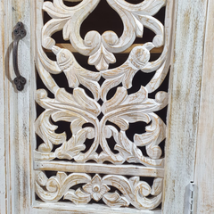 Kalah Hand Carved Solid Wooden Cupboard Cabinet Wardrobe D123