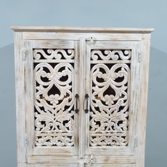 Kalah Hand Carved Solid Wooden Cupboard Cabinet Wardrobe D123