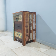 Nirvana Reclaimed 3 Drawer Solid Wood Bedside Tables 100