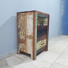 Nirvana Reclaimed 3 Drawer Solid Wood Bedside Tables 100