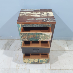 Nirvana Reclaimed 3 Drawer Solid Wood Bedside Tables 100