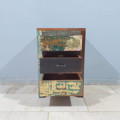 Nirvana Reclaimed 3 Drawer Solid Wood Bedside Tables 100