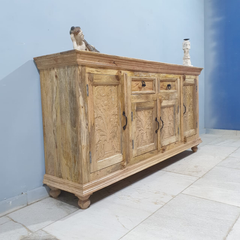 Hand Carved Solid Wooden Sideboard Buffet C58