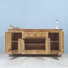 Hand Carved Solid Wooden Sideboard Buffet C58
