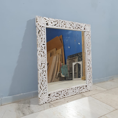 Hand Carved Solid Wood Mirror Frame 30