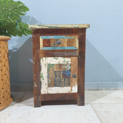 Liberty Reclaimed Timber Pair of Bedside Solid Wood Bedside Tables 101