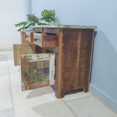 Liberty Reclaimed Timber Pair of Bedside Solid Wood Bedside Tables 101