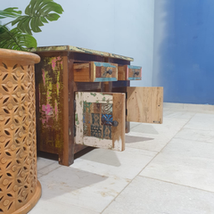 Liberty Reclaimed Timber Pair of Bedside Solid Wood Bedside Tables 101