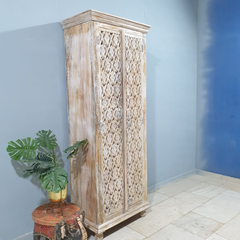 Kalah Hand Carved Solid Wooden Cupboard Cabinet Wardrobe D124