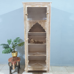 Kalah Hand Carved Solid Wooden Cupboard Cabinet Wardrobe D124
