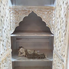 Kalah Hand Carved Solid Wooden Cupboard Cabinet Wardrobe D124