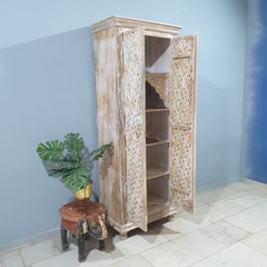 Kalah Hand Carved Solid Wooden Cupboard Cabinet Wardrobe D124