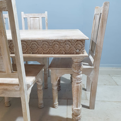 Hand Carved Mango Wood Dining Table 18