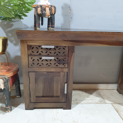 Hand Carved Sheesham Wood Writing Desk C11