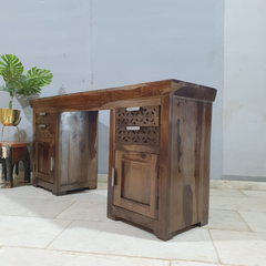 Hand Carved Sheesham Wood Writing Desk C11
