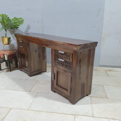 Hand Carved Sheesham Wood Writing Desk C11
