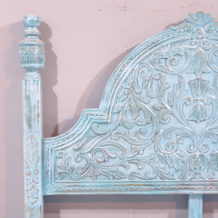 Mehrab Hand Carved Solid Wooden Storage Bed 182