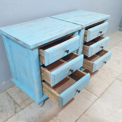 Indian Hand Carved Solid Wood Bedside Tables 103