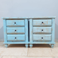 Indian Hand Carved Solid Wood Bedside Tables 103