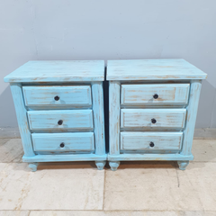 Indian Hand Carved Solid Wood Bedside Tables 103