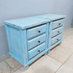 Indian Hand Carved Solid Wood Bedside Tables 103