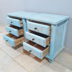 Indian Hand Carved Solid Wood Bedside Tables 103