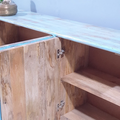 Hand Carved Solid Wood 4 Doors Sideboard Buffet C63