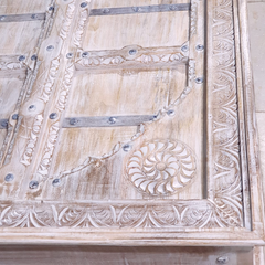 Old Door Arch Mehrab Design Hand Carved Mango Wood Dining Table 19