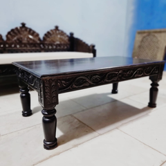 Indian Hand Carved Solid Wood Coffee Table C104