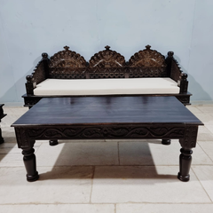Indian Hand Carved Solid Wood Coffee Table C104