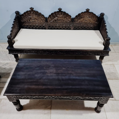 Indian Hand Carved Solid Wood Coffee Table C104