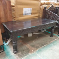 Indian Hand Carved Solid Wood Coffee Table C104