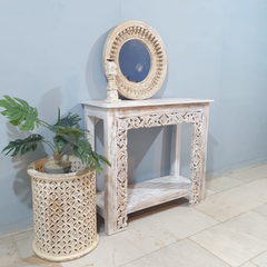 Indian Hand Carved Jali Hall Console Table 62