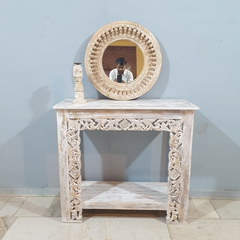 Indian Hand Carved Jali Hall Console Table 62