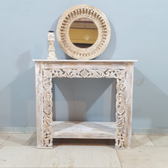 Indian Hand Carved Jali Hall Console Table 62