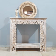 Indian Hand Carved Jali Hall Console Table 62