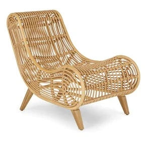 Rattan Cane Lounge Chair